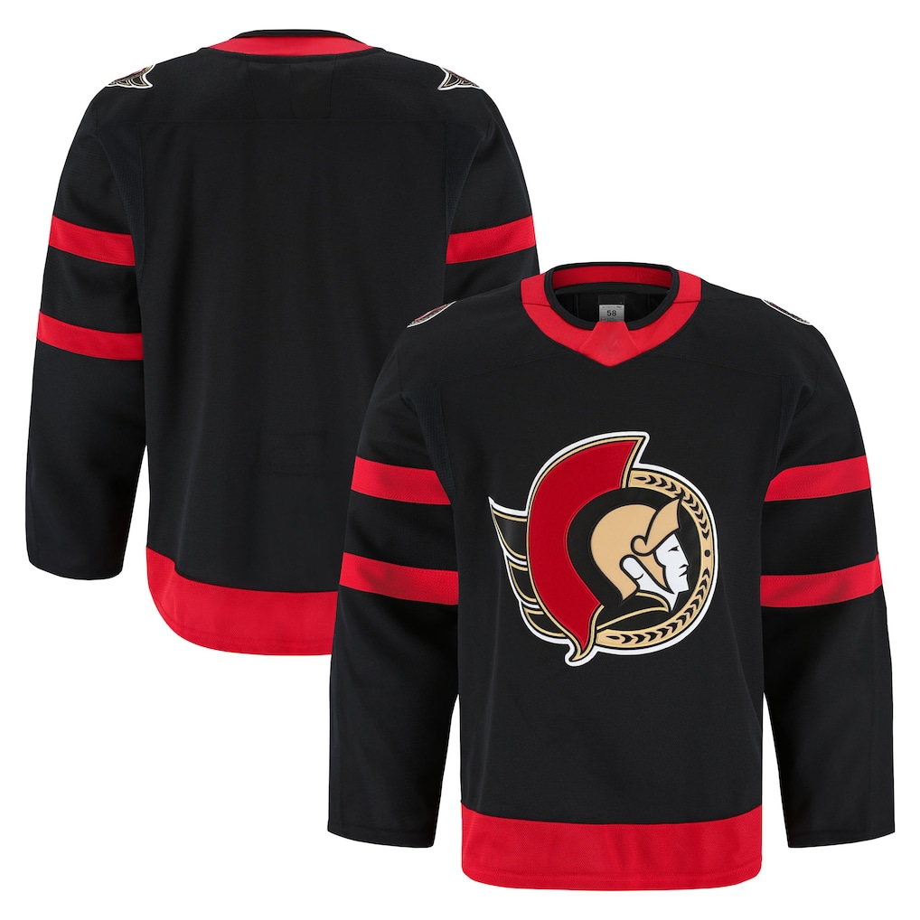 Seanshop O.Senators Black Home Authentic Pro Jerseys