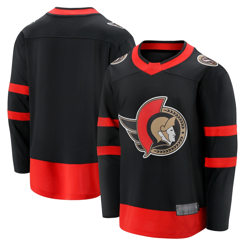 Seanshop O.Senators Black Home Breakaway Jerseys