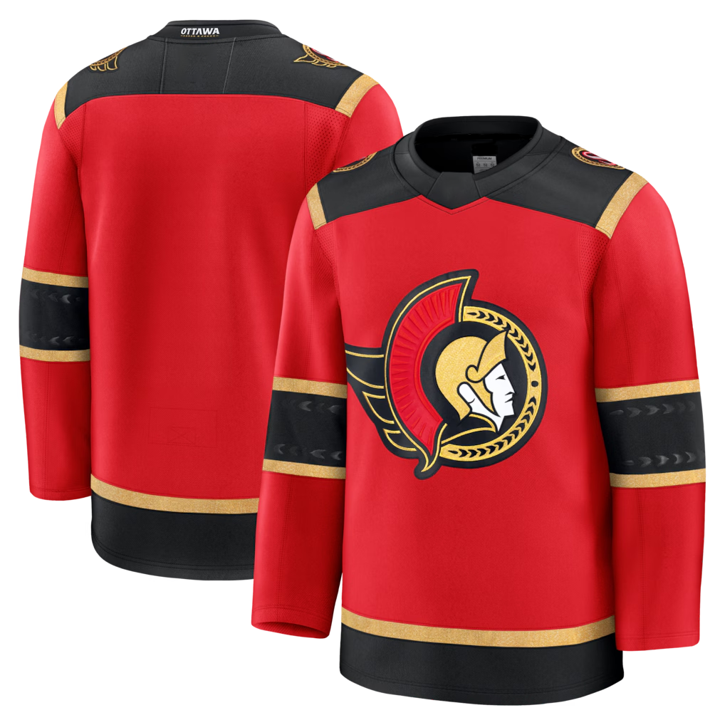 Seanshop O.Senators Red Alternate Premium Jerseys