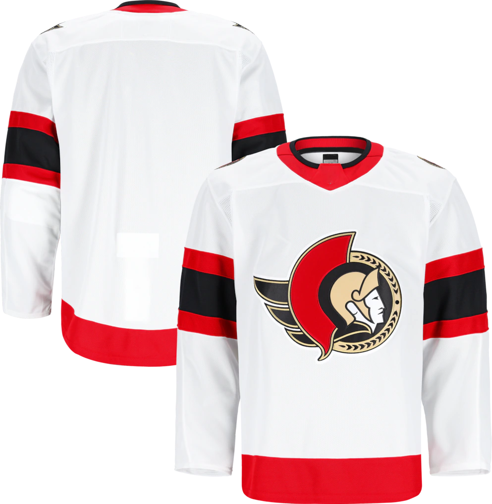 Seanshop O.Senators White Away Authentic Pro Jerseys
