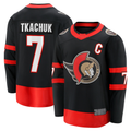 Seanshop O.Senators #7 Brady Tkachuk Black Home Breakaway Jerseys