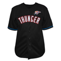 Leonaf OC.Thunder Black Big & Tall Pop Full-Button Stitched Jerseys