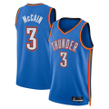 Leonaf OC.Thunder #3 Jared McCain Blue Swingman Stitched Jerseys- Icon Edition