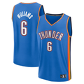 Leonaf OC.Thunder #6 Jaylin Williams Blue Fast Break Replica Player Stitched Jerseys - Icon Edition