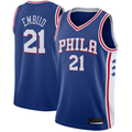 Seanshop P.76ers #21 Joel Embiid Royal Swingman Jerseys - Icon Edition