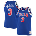 Leonaf P.76ers #3 Allen Iverson Mitchell & Ness Royal 199697 Big & Tall Hardwood Classics Swingman Jerseys