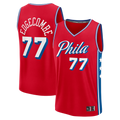 Seanshop P.76ers #77 VJ Edgecombe  Red Fast Break Replica Player Jerseys - Statement Edition