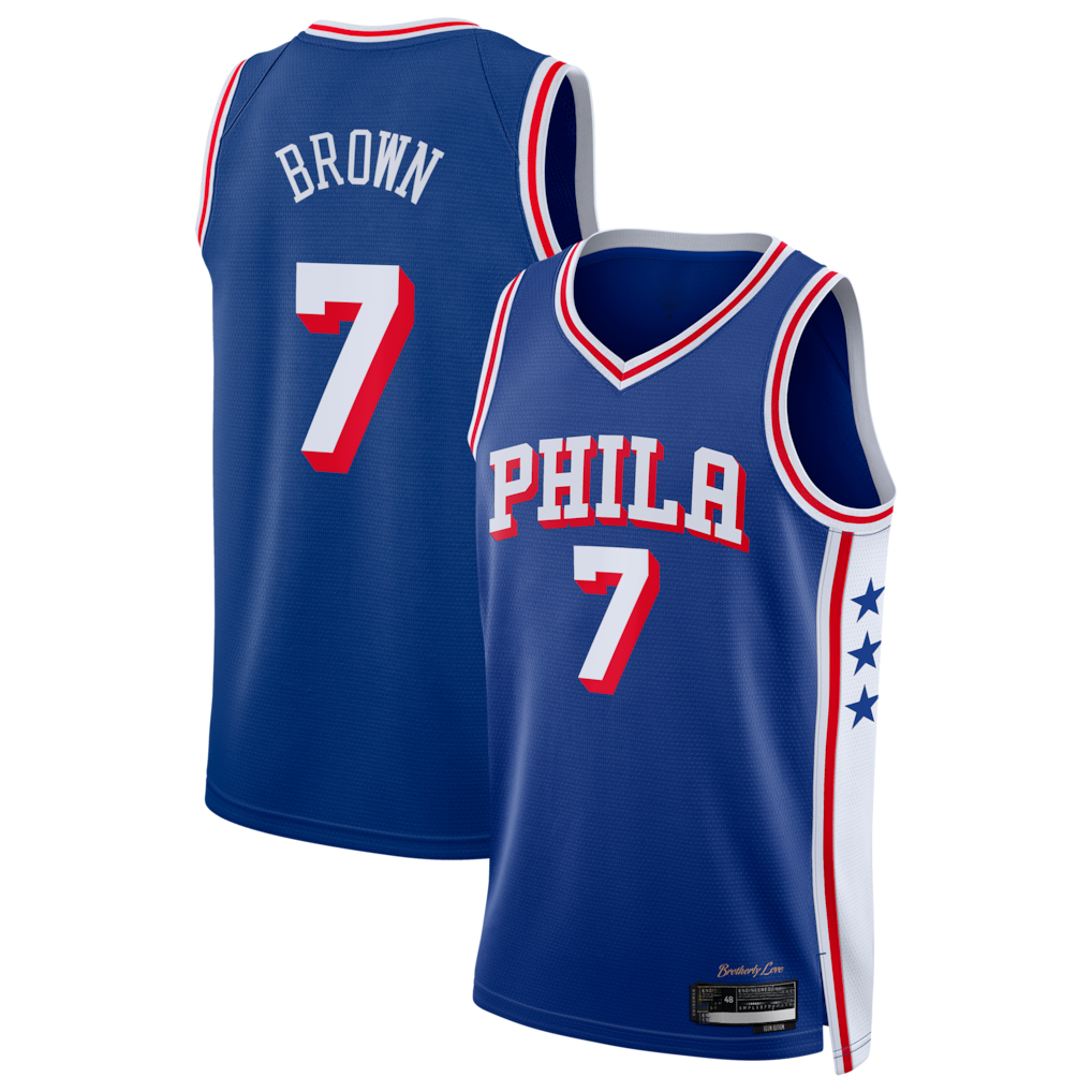 Leonaf P.76ers #7 Royal Swingman Jerseys - Icon Edition