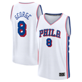 Leonaf P.76ers #8 Paul George White Fast Break Replica Player Jerseys