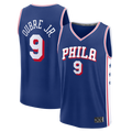 Leonaf P.76ers #9 Kelly Oubre Jr.  Blue Fast Break Jerseys - Icon Edition