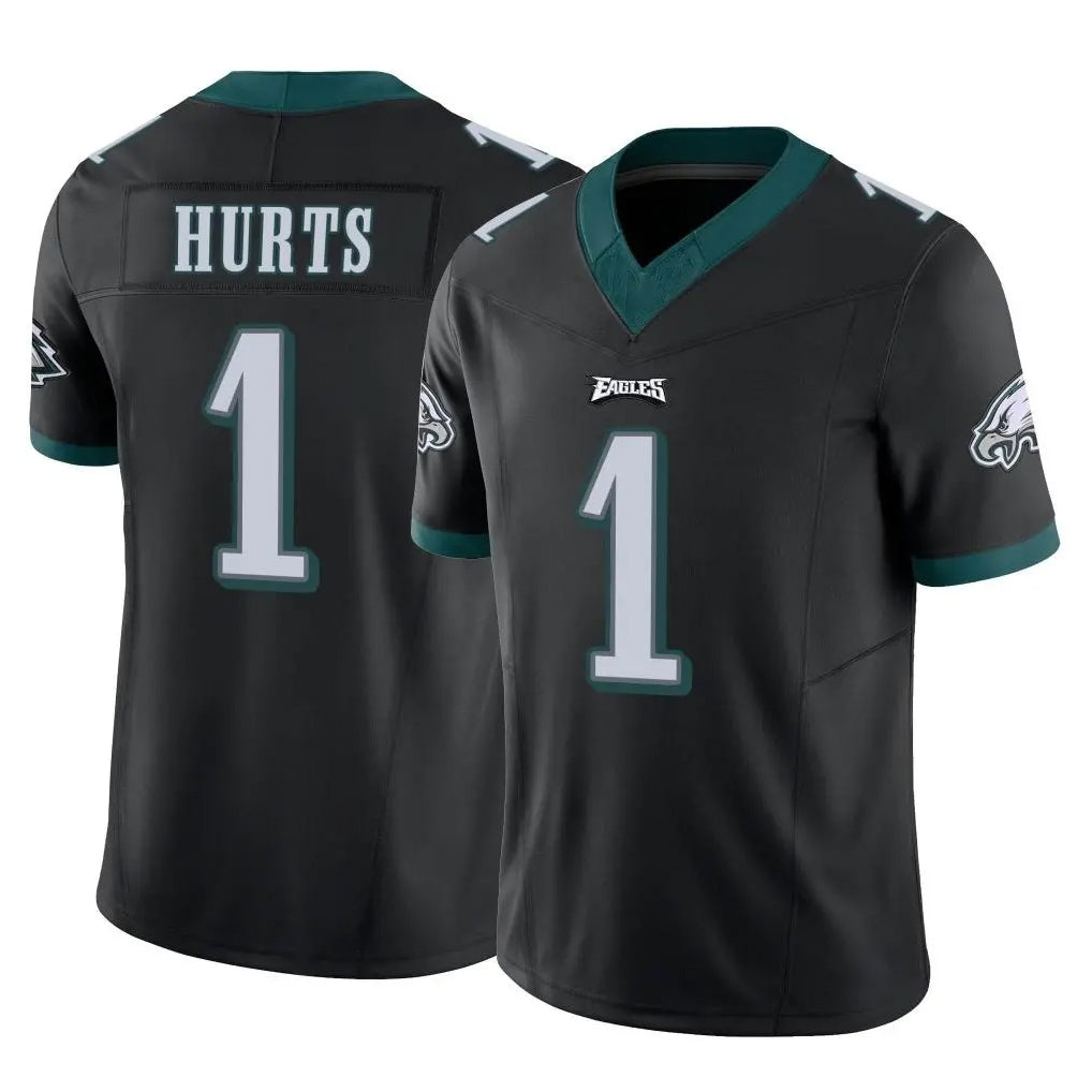 Seanshop P.Eagles #1 Jalen Hurts Player Black Limited Vapor F.U.S.E. Home Game Stitched Jerseys