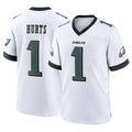 Seanshop P.Eagles #1 Jalen Hurts Player White Game Home Stitched Jerseys