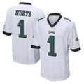 Seanshop P.Eagles #1 Jalen Hurts Player White Home Game Stitched Jerseys