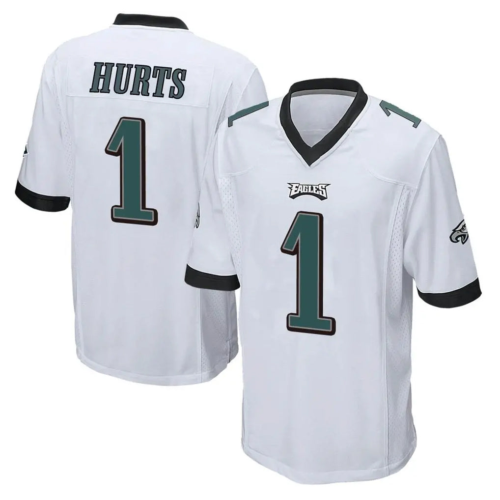 Seanshop P.Eagles #1 Jalen Hurts Player White Home Game Stitched Jerseys