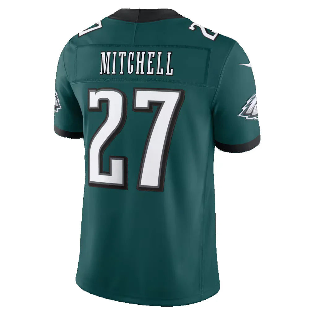 P.Eagles #27 Quinyon Mitchell Midnight Green  Team Vapor F.U.S.E. Stitched Limited Stitched Jerseys