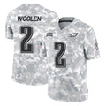 Seanshop P.Eagles #2 Riq Woolen Player Arctic Camo Salute to Service Limited Game Stitched Jerseys