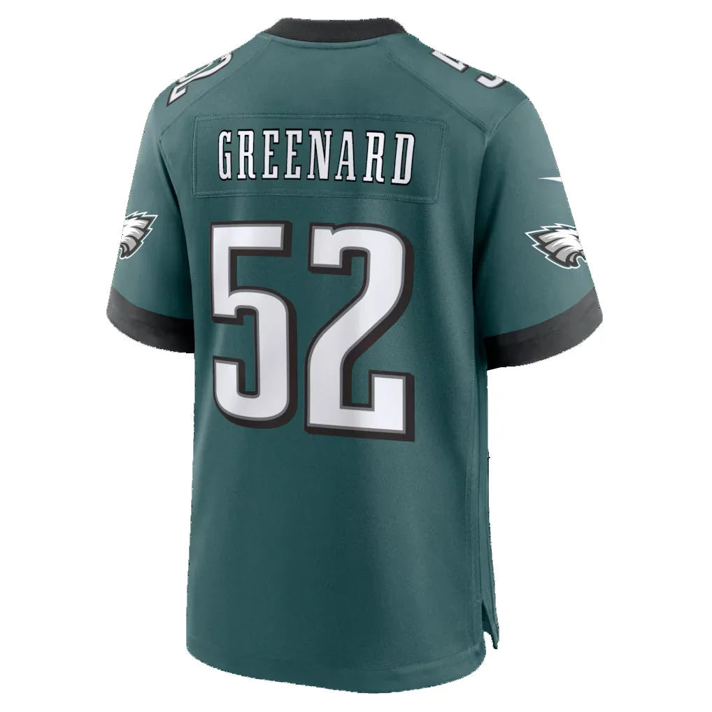 P.Eagles #52 Jonathan Greenard Midnight Green Team Game Jersey