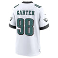 P.Eagles #98 Jalen Carter White Game Jersey