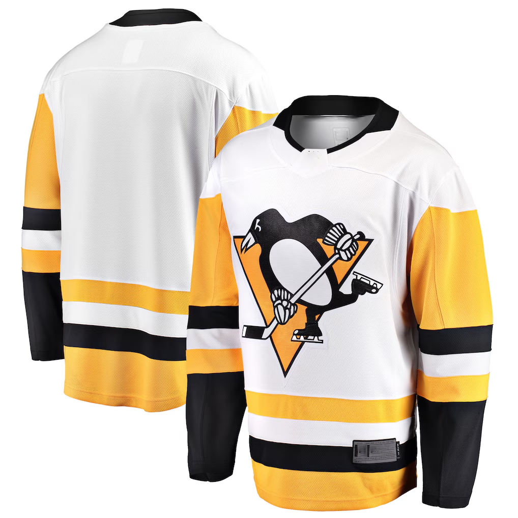 Seanshop P.Penguins White Away Breakaway Jerseys