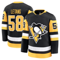 Seanshop P.Penguins #58 Kris Letang Black Home Premium Jerseys
