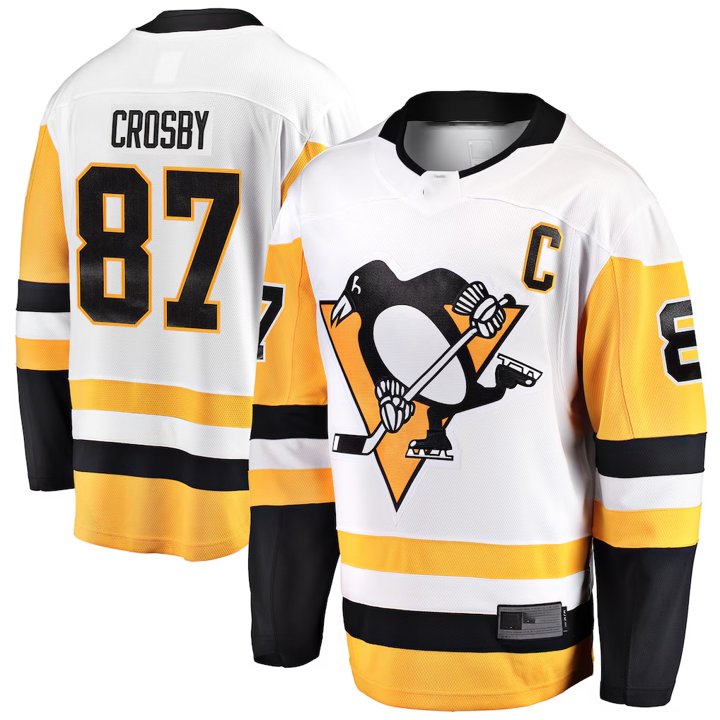 Seanshop P.Penguins #87 Sidney Crosby White Breakaway Jerseys