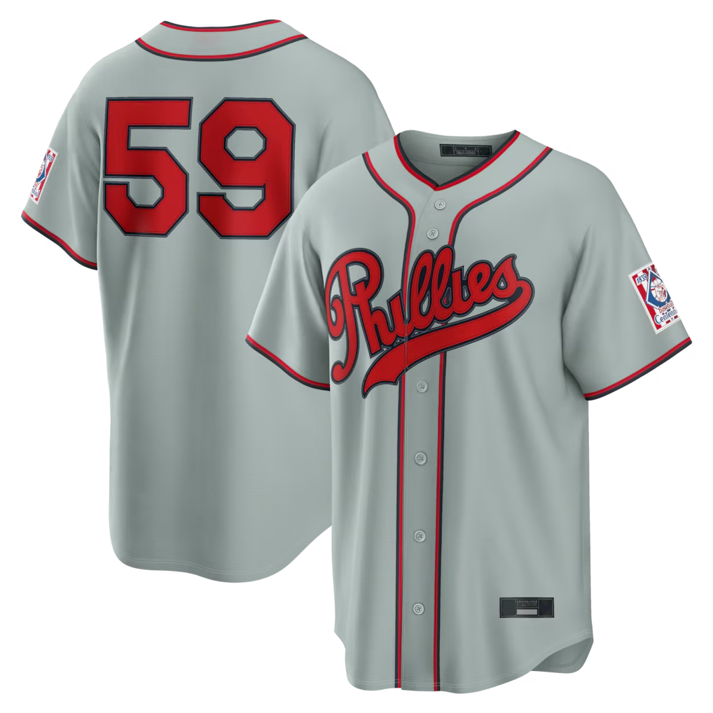 P.Phillies #59 Jhoan Duran Gray seanshop 2026 Field of Dreams Stadium Stitched Jerseys