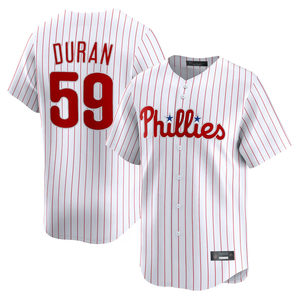 Seanshop P.Phillies #59 Jhoan Duran Player White Home Limited Stitched Jerseys