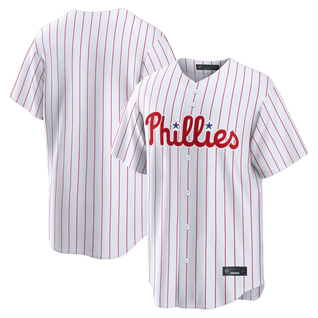 Seanshop P.Phillies Blank Player White Home Limited Stitched Jerseys