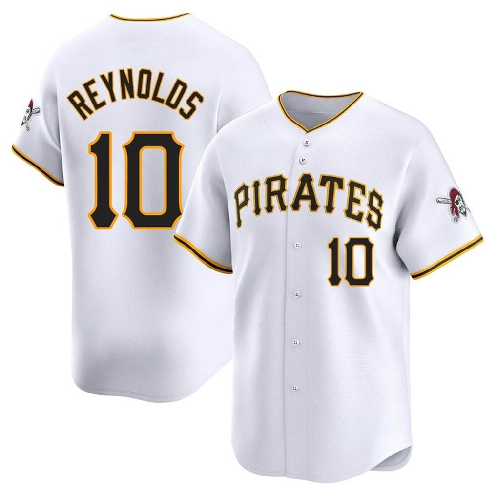 Seanshop P.Pirates #10 Bryan Reynolds Player White Home Limited Stitched Jerseys