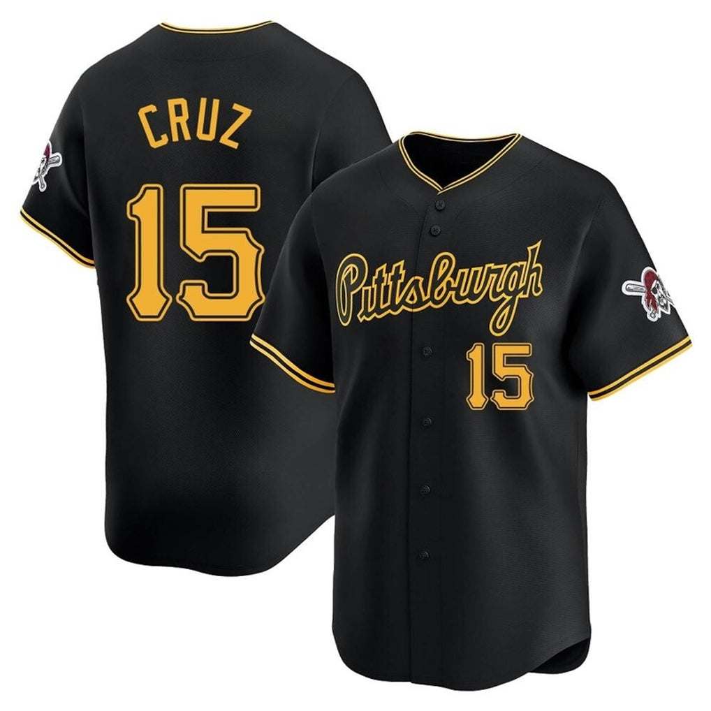 Seanshop P.Pirates #15 Oneil Cruz Player Black Home Limited Stitched Jerseys