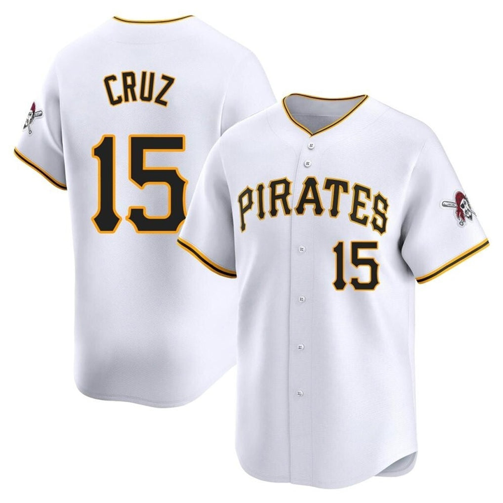 Seanshop P.Pirates #15 Oneil Cruz Player White Home Limited Stitched Jerseys