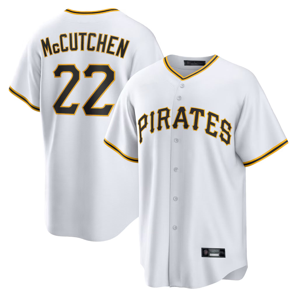 Seanshop P.Pirates #22 Andrew McCutchen Player White Home Game Stitched Jerseys