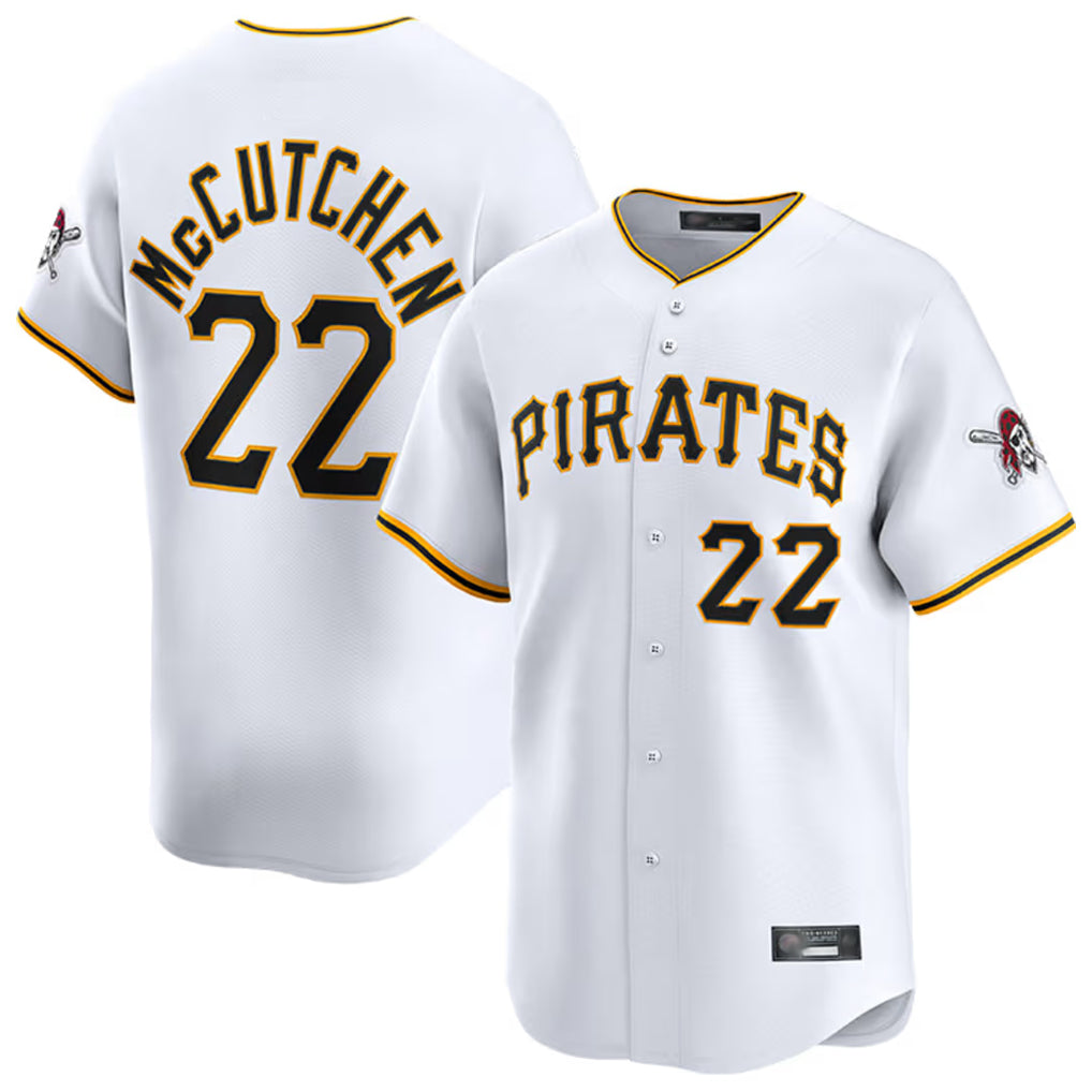 Seanshop P.Pirates #22 Andrew McCutchen Player White Home Limited Stitched Jerseys