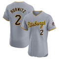 Seanshop P.Pirates #2 Spencer Horwitz Player Gray Road Home Limited Elite Stitched Jerseys