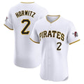 Seanshop P.Pirates #2 Spencer Horwitz Player White Home Limited Elite Stitched Jerseys