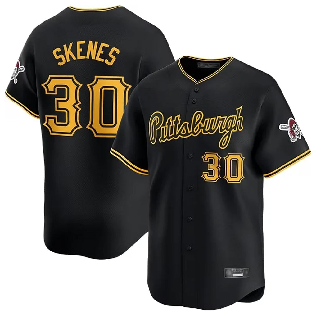 Seanshop P.Pirates #30 Paul Skenes Player Black Home Limited Stitched Jerseys