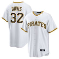 Seanshop P.Pirates #32 Henry Davis Player White Home Game Stitched Jerseys