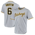 Seanshop P.Pirates #6 Konnor Griffin Player Gray Road Home Game Stitched Jerseys