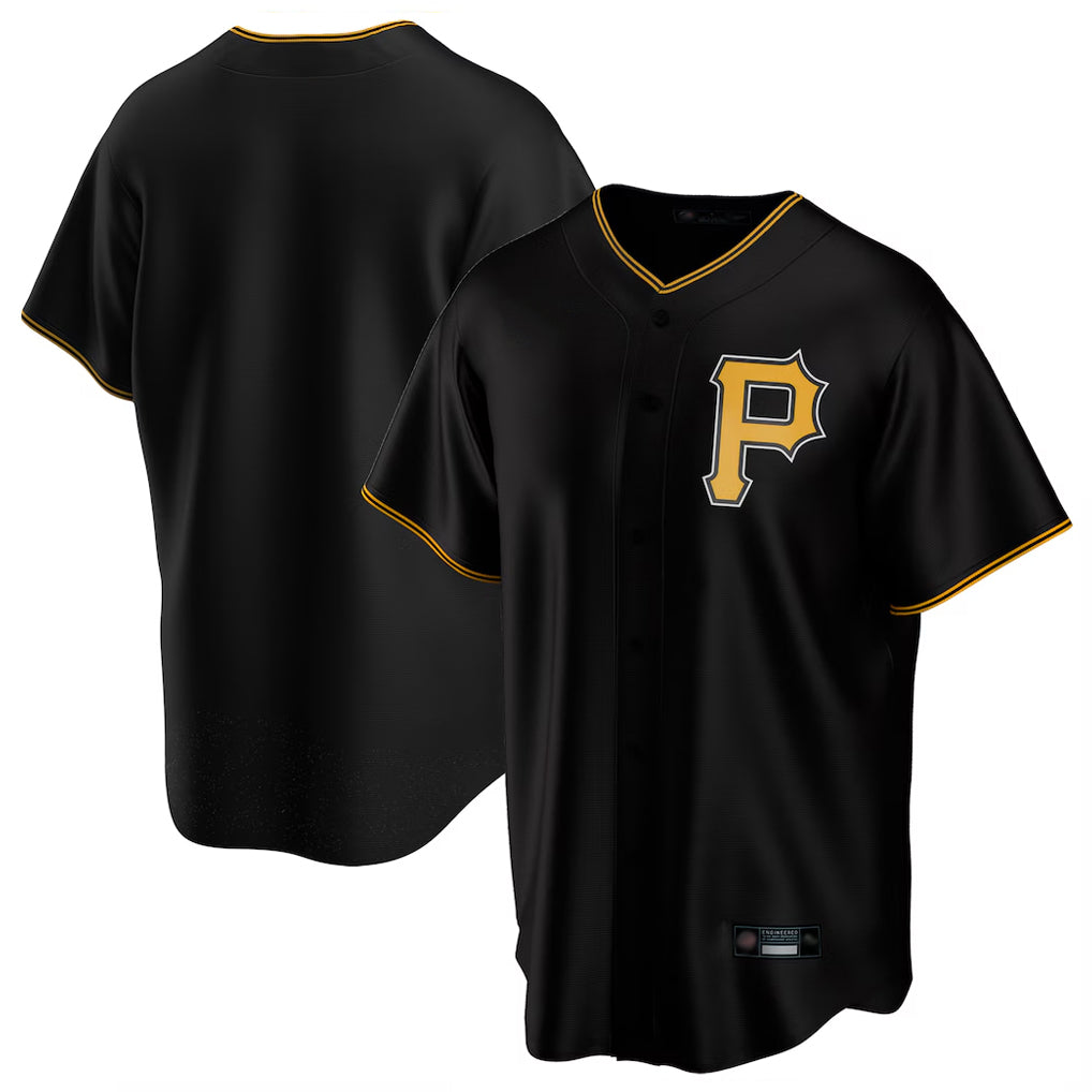 Seanshop P.Pirates Blank Player Black Alternate 2025 Home Game Stitched Jerseys