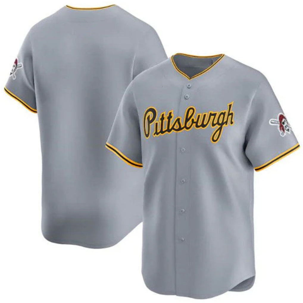 Seanshop P.Pirates Blank Player Gray Road Home Limited Stitched Jerseys