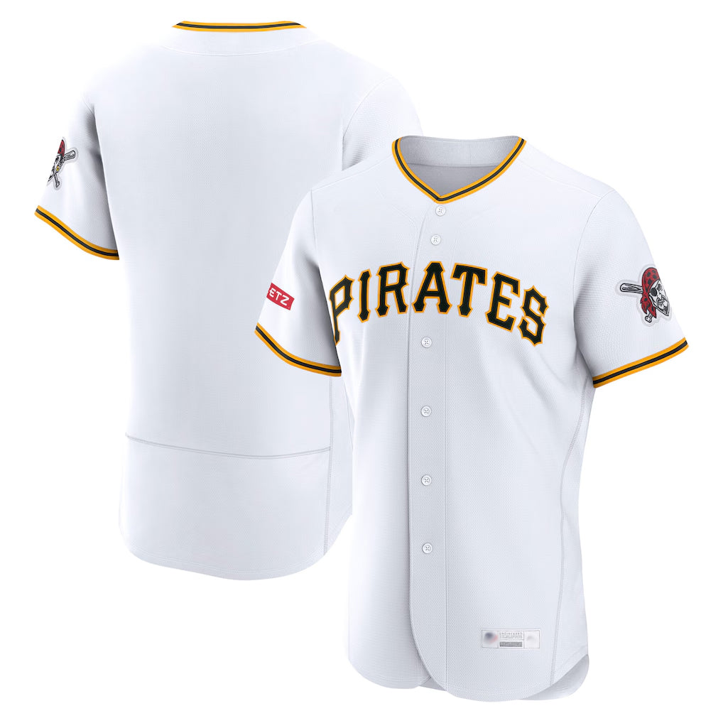 Seanshop P.Pirates Blank Player White Home Limited Elite Stitched Jerseys