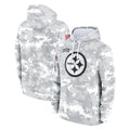 Seanshop P.Steelers Arctic Camo Limited Salute to Service Pullover Hoodies Game Blank Player Stitched Jerseys