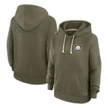 Seanshop P.Steelers Olive Salute to Service Pullover Hoodies Limited Blank Player Stitched Jerseys