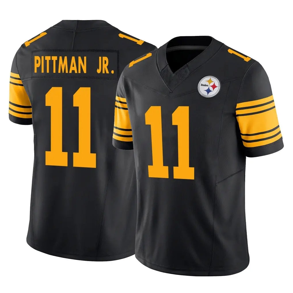 Seanshop P.Steelers #11 Michael Pittman Jr. Player Black Limited 2nd Alternate Vapor F.U.S.E. Home Game Stitched Jerseys