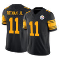Seanshop P.Steelers #11 Michael Pittman Jr. Player Black Limited 2nd Alternate Vapor F.U.S.E. Home Game Stitched Jerseys