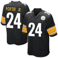 Seanshop P.Steelers #24 Joey Porter Jr. Player Black Game Home Stitched Jerseys