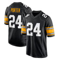 Seanshop P.Steelers #24 Joey Porter Jr. Player Black Home Game Stitched Jerseys