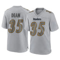 Seanshop P.Steelers #35 Jamel Dean Player Gray Atmosphere Fashion Home Game Stitched Jerseys
