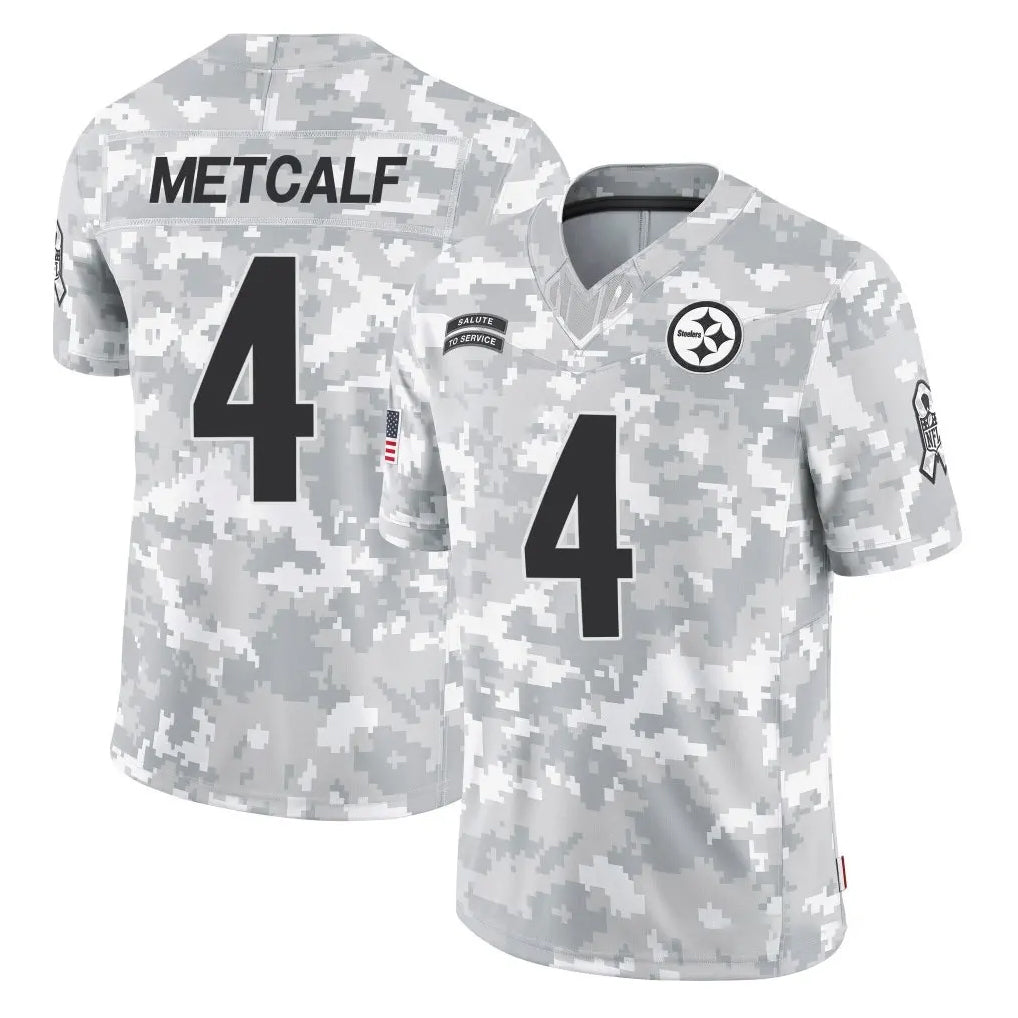 Seanshop P.Steelers #4 DK Metcalf Player Arctic Camo Limited Salute To Service Home Game Stitched Jerseys