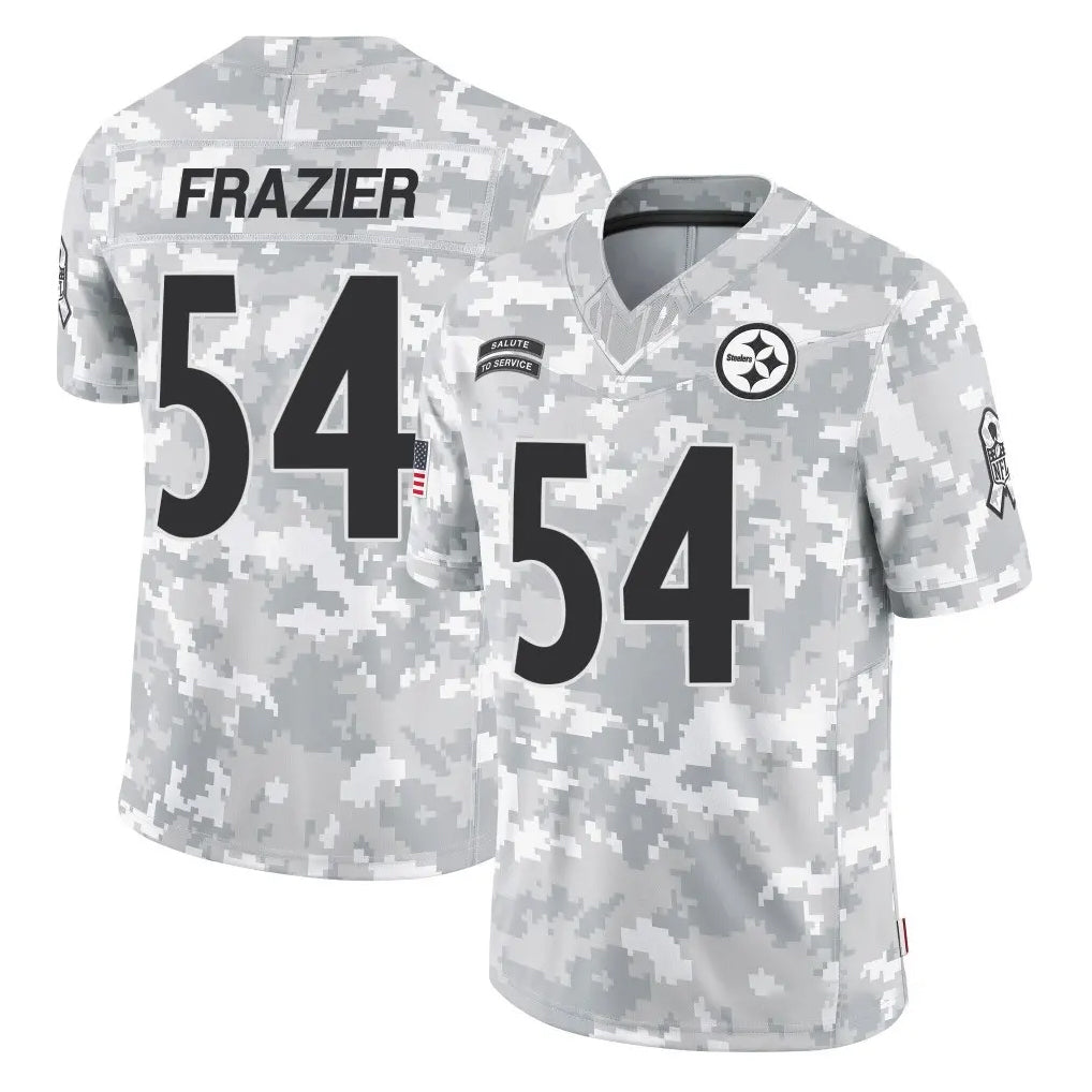 Seanshop P.Steelers #54 Zach Frazier Player Arctic Camo Limited Salute To Service Home Game Stitched Jerseys
